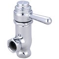 Central Brass Self-Close Angle Stop in Chrome 0333-LV1/2